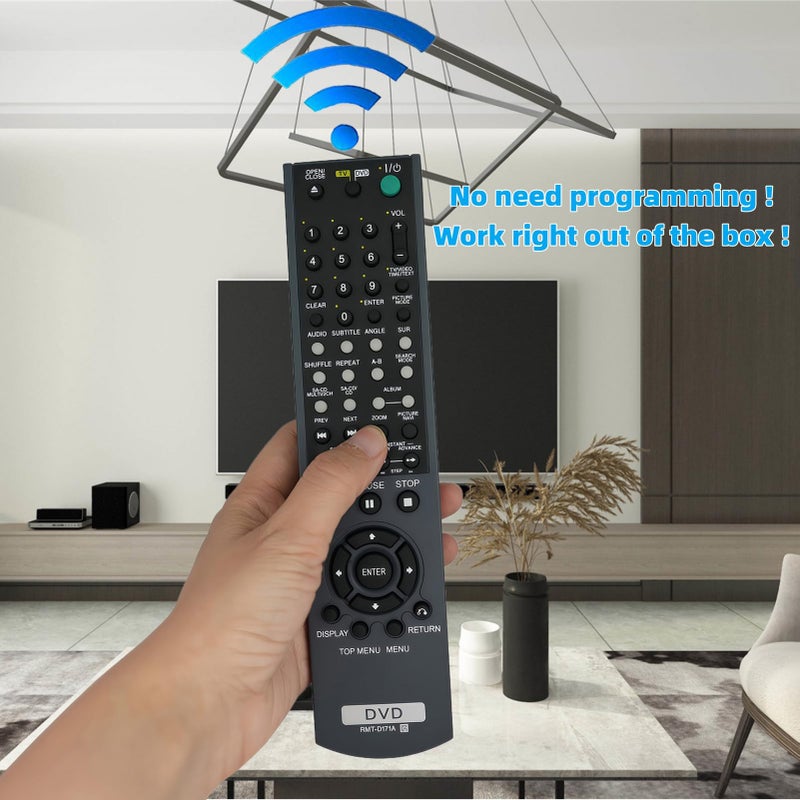 uehba Replacement Remote Control RMT-D171A Fit for Sony DVD Player DVP-NC655P DVP-NS715P DVP-NC655PB DVP-NC875VS DVP-NS775SV - Image 2